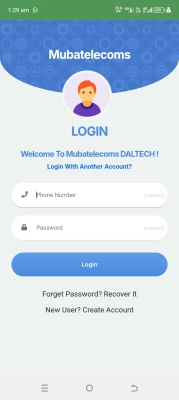 Mubatelecoms screenshot 1